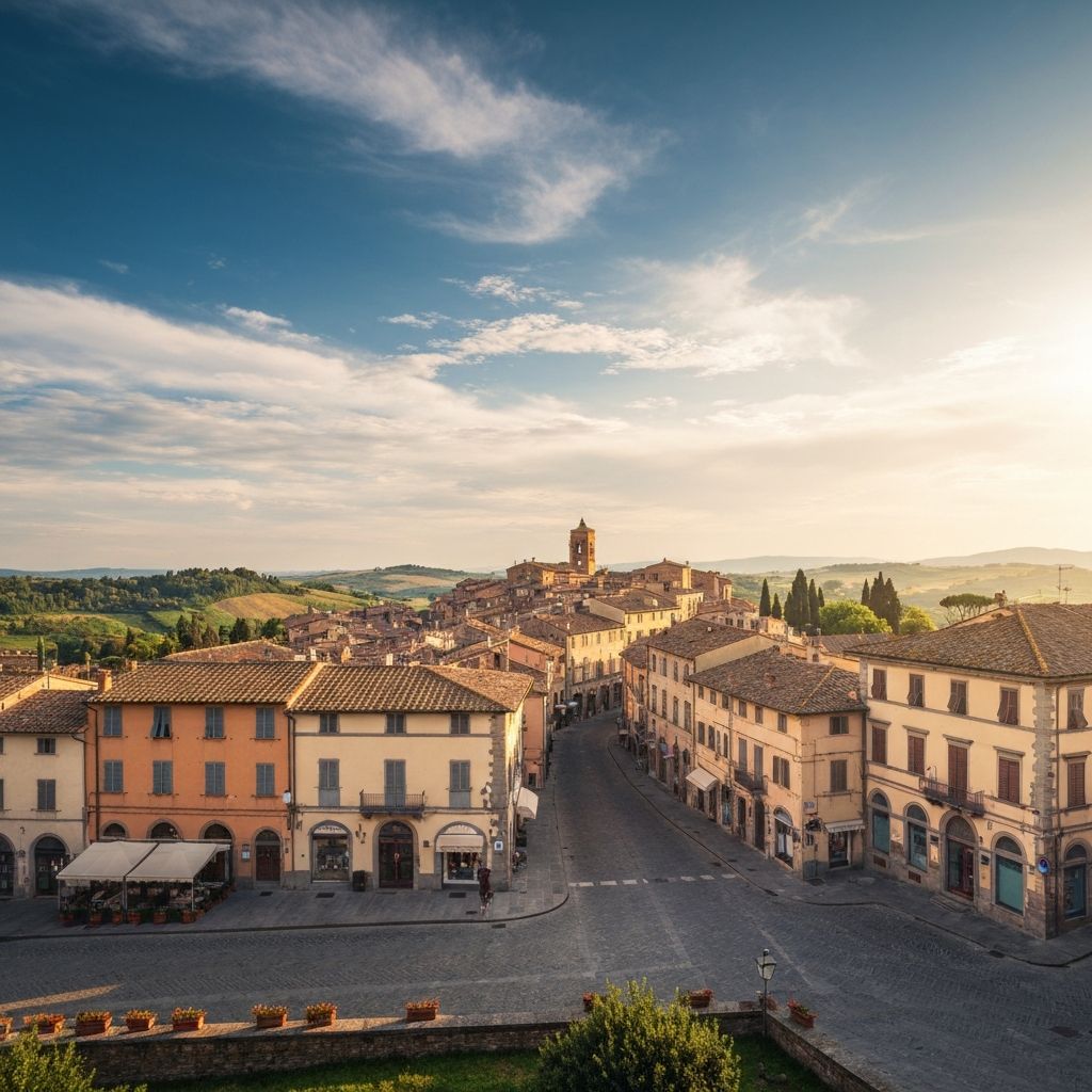 Vista di Castelfranco di Sopra
